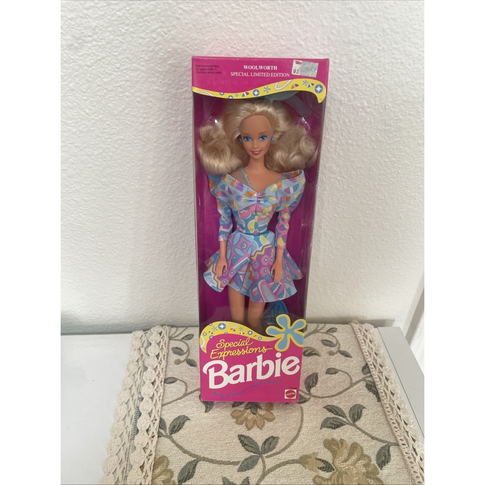BARBIE SPECIAL EXPRESSIONS SPECIAL LIMITED EDITION Woolworth 1992 MATTEL new
